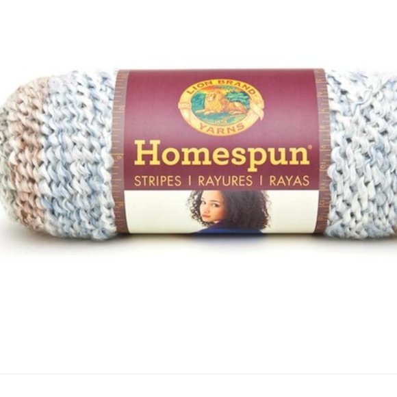 NWT Lion Brand Homespun Yarn Beachside Stripes 225 - Picture 1 of 5